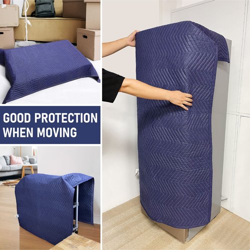 Olympia Tools 4-Pack Heavy Duty Padded Moving Blanket, 72 x 80 in, Packing Blankets for Moving