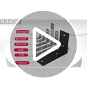 YUMORE Brushed Nickel L Bracket 5x3 Inch Heavy Duty Stainless Steel Shelf Support Pack of 4