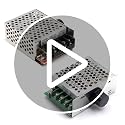 RioRand 30A-Green PWM DC Motor Speed Controller 7-70V for Brushed Motors