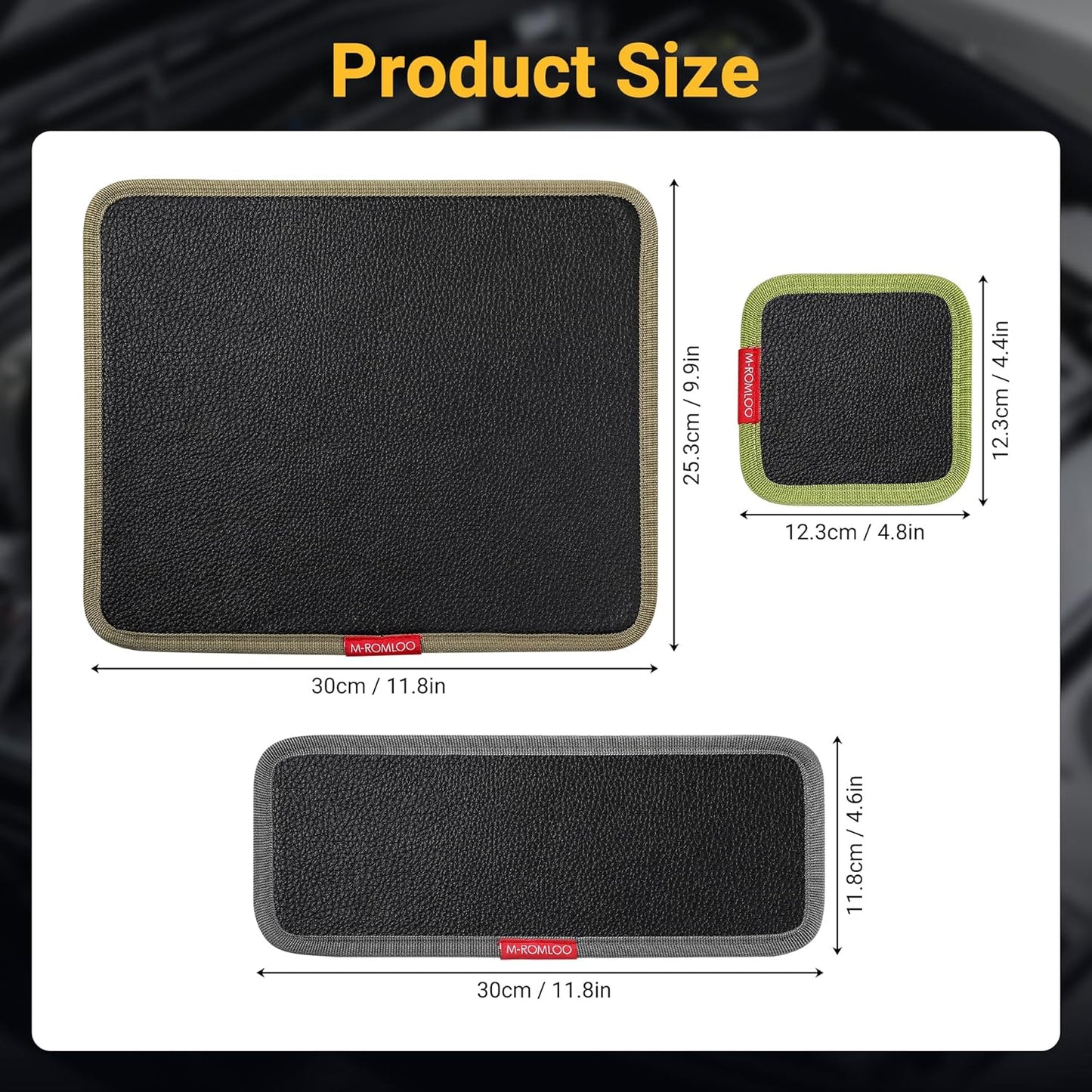 M-ROMOLO Magnetic Tool Holders Magnetic Tray for Mechanic's Magnetic Pad Magnetic Mat (Medium)