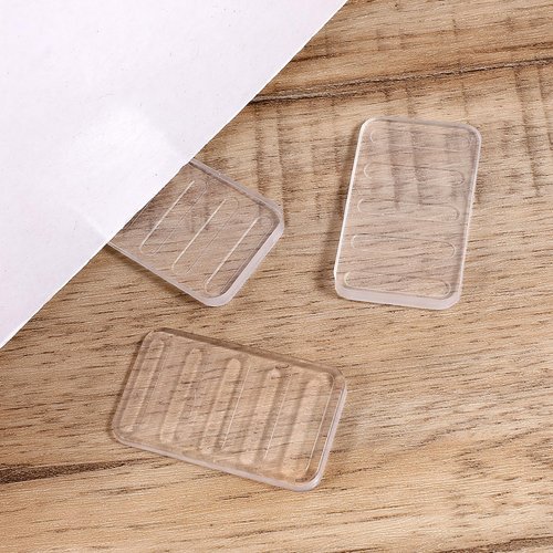 8 Pcs Flexible Plastic Shims, Shims for Leveling, Clear Plastic Furniture Levelers Wedges, Adjustable Toilet and Hot Tub Levelers, Non-Slip Trimmable Blocks for Uneven Floors, Tables, Appliances