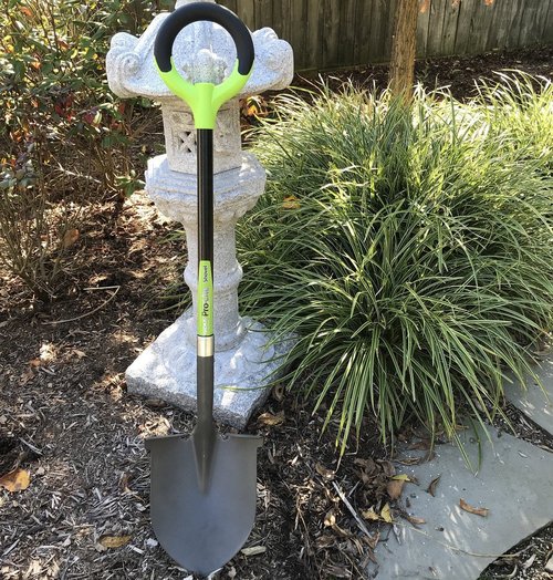 Radius Garden 25202 Pro-Lite Carbon Steel Shovel, Green