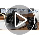 Matte Black 10 Pack Privacy Door Knobs with Lock - Reversible Interior/Exterior Lockset