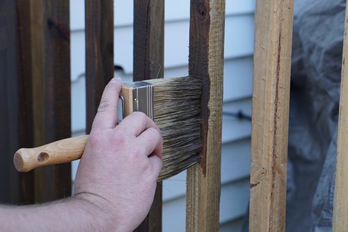 SaverSystems #1 Deck Premium Semi-Transparent Outdoor Wood Stain and Sealer in One - Water Based Wood Stain for Decks, Fences, & Siding - 1 Gallon (Dark Walnut)
