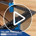 YullSorom Tall Stair Gauges for Framing Square with Holder & Carabiner Blue Kit