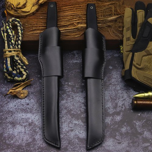 WPKOPYA 14.2-inch fixed Japanese knife, 440C steel blade, suitable for hunting, outdoor camping, survival, and EDC tools