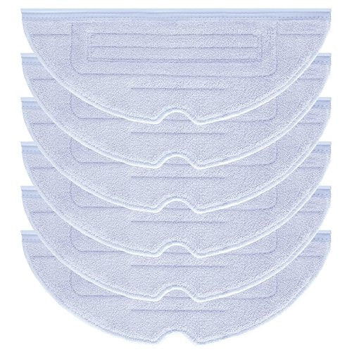 6 Pcs Mop Cloth Pad for Roborock S7 / S7+ / S7 MaxV / S7 MaxV Plus / S7 MaxV Ultra / S7 Pro Ultra / S8 / S8+ Robot Vacuum Microfiber VibraRise Mopping Pad Replacement Accessory (Blue Gray).