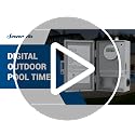 DEWENWILS Gray Digital Pool Pump Timer 2HP 40A 120-277VAC 7-Day Programmable Switch