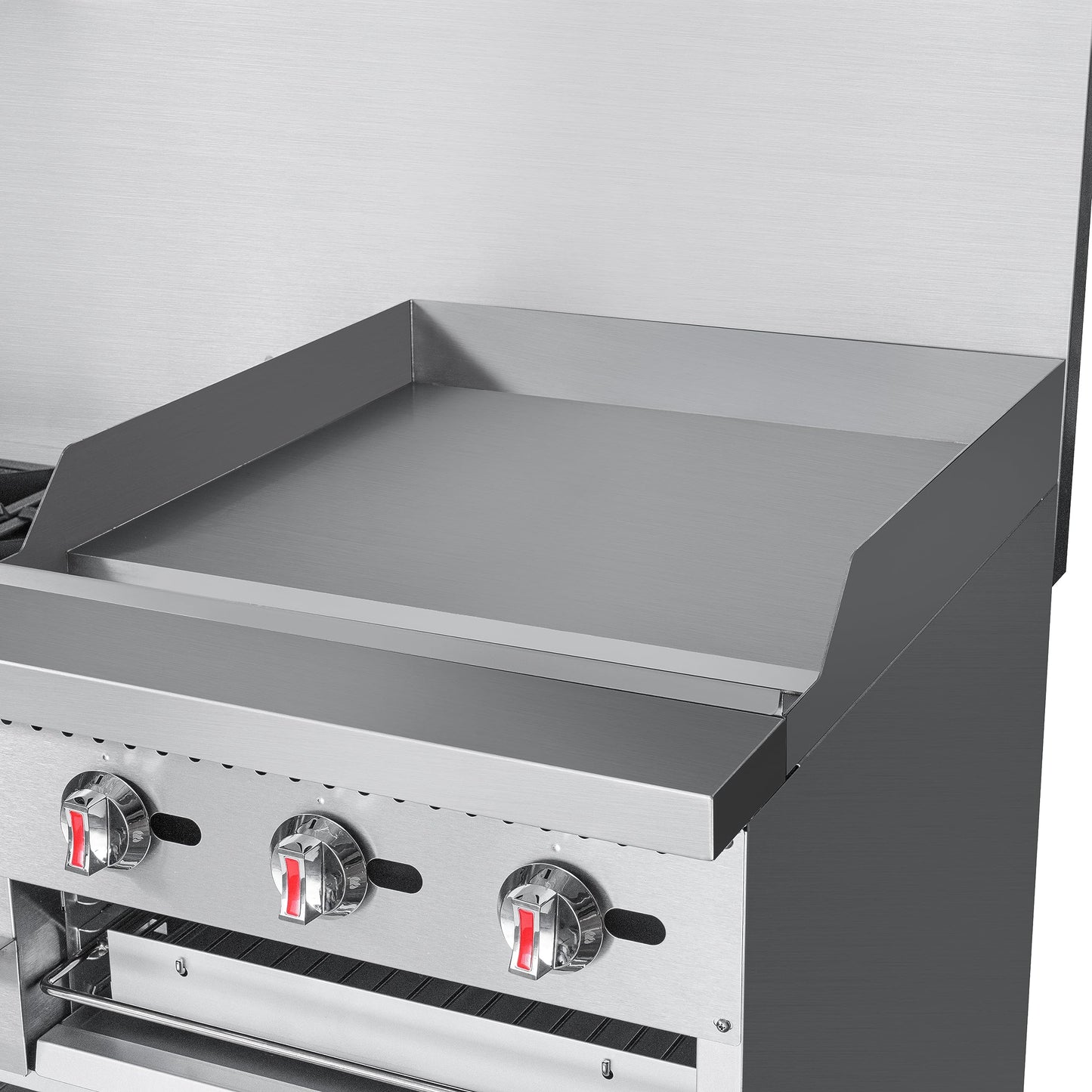 KoolMore KM-CRGB60-NG 60 in. 6 Burner Commercial Natural Gas Range with 24 in. Griddle and Broiler