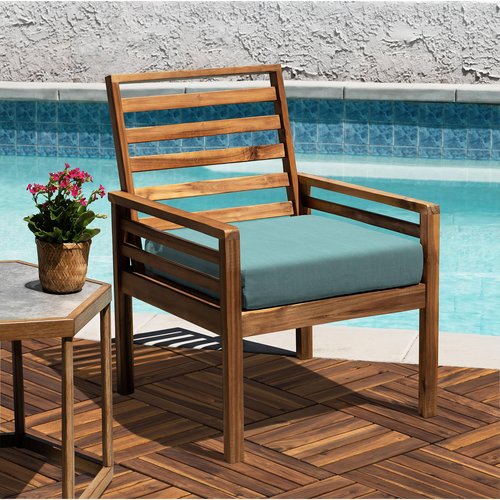 VICTORY RELAX Acacia Wood Patio Deck Tiles - 27 Pcs 6 Slats Interlocking Decking Tiles for Patio Decor, Waterproof Indoor & Outdoor Use, Garden Decking Tile (11.81 x 11.81 x 0.94) - Natural