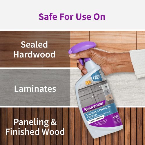 Rejuvenate Cabinet And Furniture Cleaner Removes Dirt, Grime And Grease Buildup To Clean And Shine Cabinets And Furniture, 24 Ounces