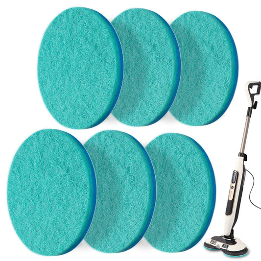 Frescares S7001 Upgraded Steam&Scrub Mop Pads Kit for Shrak,S8201 S8001 S7000 S7201 S7000AMZ S7005 S7020 S7001C All-in-One Hard Floor Steam Mop (6Green)