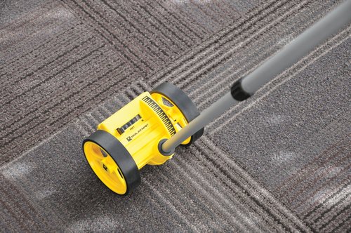 ROLATAPE RT204 Dual 4-Inch Measuring Wheel - Accurate Distance Measurement Tool, Lightweight & Durable, Ideal for Construction, Landscaping, and DIY Projects - Yellow
