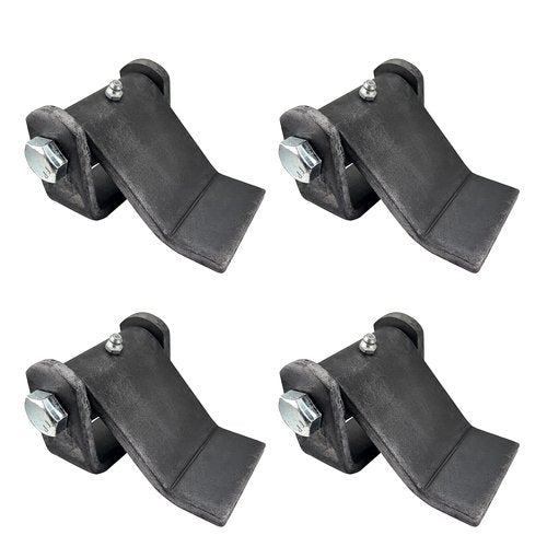 4 Pack - Dump Trailer Hinges - Trailer Door Strap - Heavy Duty – Truck Hinges – Weld On Hinge – Steel Weld On Strap – Leaf Style - Tailgate Hinge for Door Gate Body with Grease Zerk (4 PCS)