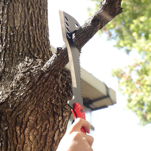Delacour- Multi-Use Axe MacheteMachete with Nylon Sheath - Survival Machete Ideal for Camping, Fishing, Hunting, Bushcraft - Perfect Brush Axe for Surveying- Gardening Camp Outdoor