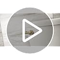 Qualihome Brass Polished Front Mount Toilet Handle Replacement Kit - Heavy-Duty Flush Lever