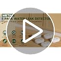 METAK White 5 Pack Water Leak Detectors with 100dB Alarm for Home Basement