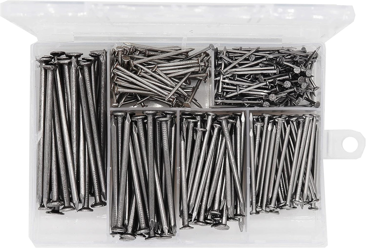 Picture Hanging Kit, cSeao 415 Pieces Hardware Nail Assortment Kit & 8oz Claw Hammer,Mini Hammer with Anti-Slip Handle,Common Nails, Wood Nails, Picture Hanging Nails, Wall Nails for Hanging