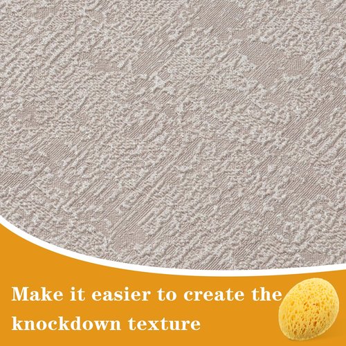 Mabor 2Pcs Texture Sponges, Sponge for Patch/Repair Ceiling Drywall Wall, Round Clay Sponges for Pottery, DIY Painting Ceiling Wall Texture
