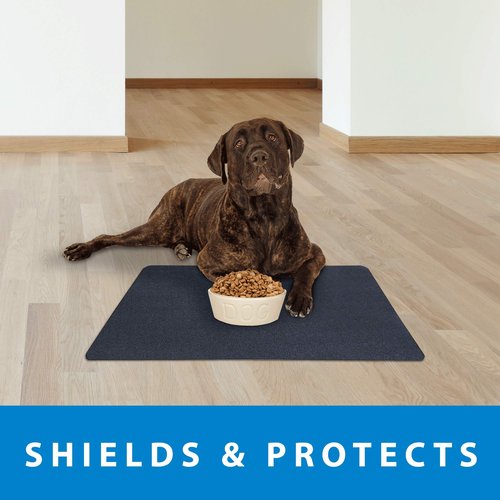 VersaTex Multi-Purpose Recycled PVC Floor Mat for Indoor or Outdoor Use, Utility Mat for Entryway, Tool Bench, Garage, Under-Sink, Patio, and Door Mat; 24" x 36", Black
