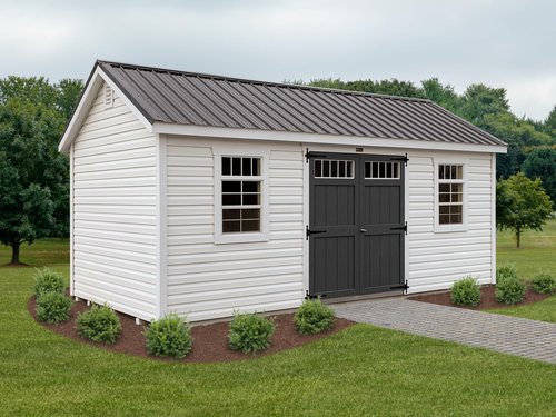 Shed Windows 18x23 (1-Pack) | Sliding Windows with Tempered Glass & Screens | Flush Mount, Black Aluminum Frames for Sheds, Chicken Coops & Playhouses