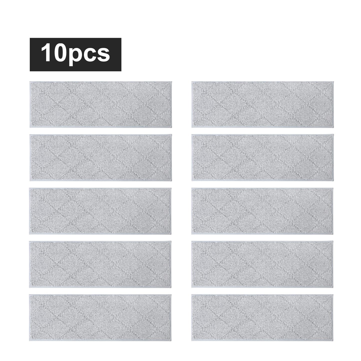 COSY HOMEER Edging Stair Treads Non-Slip Carpet Mat 28inX9in Indoor Stair Runners for Wooden Steps, Edging Stair Rugs for Kids and Dogs, 100% Polyester TPE Backing (10pc, Grey)