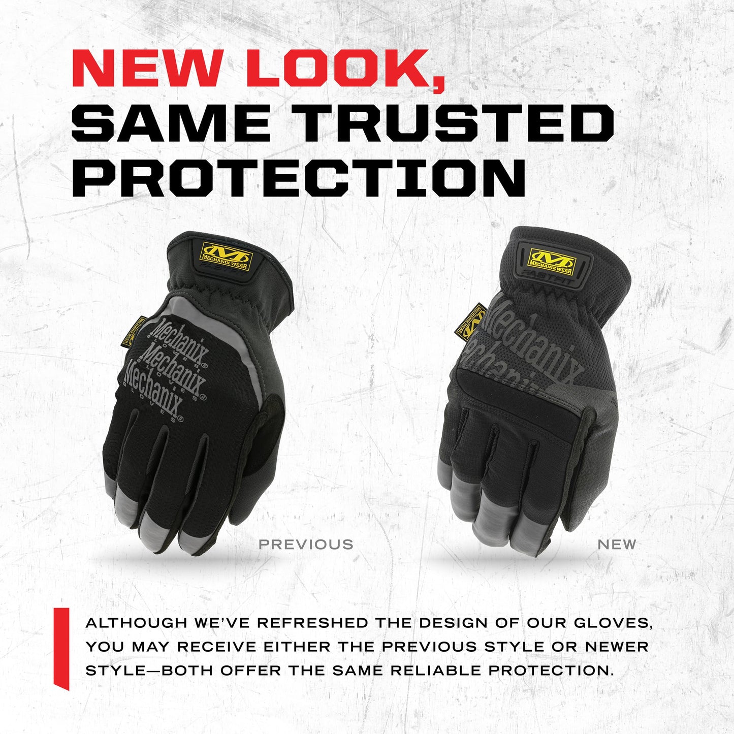 Mechanix Wear FastFit Work Gloves - Anti-Slip & Abrasion Resistant Heavy Duty Gloves - Touchscreen Compatible - Vibration Damping - Multipurpose Use - Large - Black