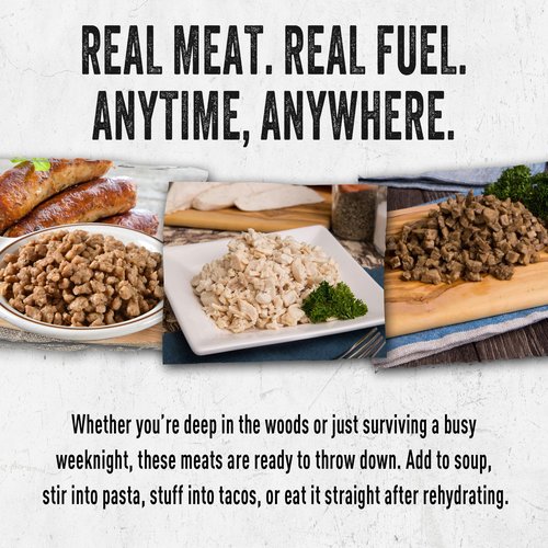 Ready Hour Freeze-Dried Meat Kit (20 Servings), Emergency Supply, Prepper Supply, Protein Source, Emergency Food, Prepper Survival Kit, Bulk Meat, Shelf-Stable, Long-Term Storage