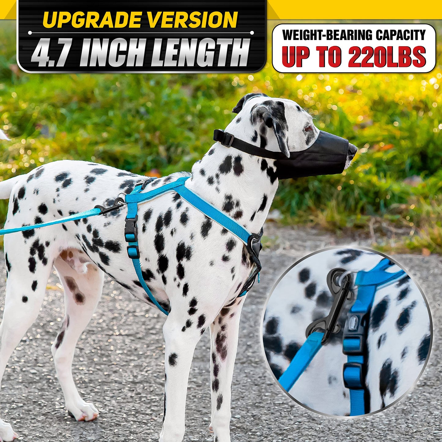 [Extra Durable] 4.7” Double Ended Bolt Snaps Hooks 220LBS Weight Capacity, Heavy-Duty & Rust-Resistant Zinc Alloy Double Sided Clips, Best for Dog Leashes, Awnings, Sports Equipment, Boating (2 Pack)