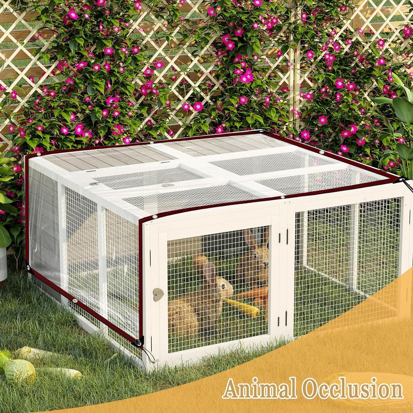 Curfakul Clear Plastic Tarp 4x8FT - Tarps Heavy Duty Waterproof Transparent Vinyl Small Tarps for Winterizing Windows and Winter Protection