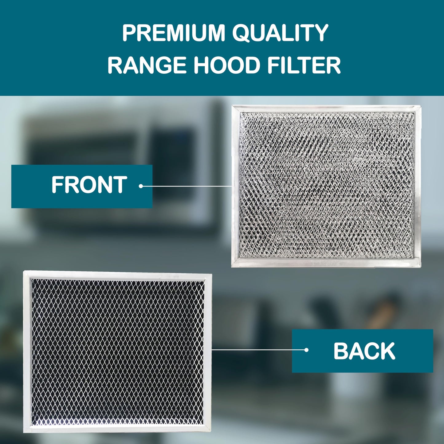 Omaeon 3-Pack Charcoal Filter Replacement for Broan 97007696 S97007696 – Fits Nutone Range Hood – Removes Odors – Easy Install – 10.5" x 8.75" Mesh Combo