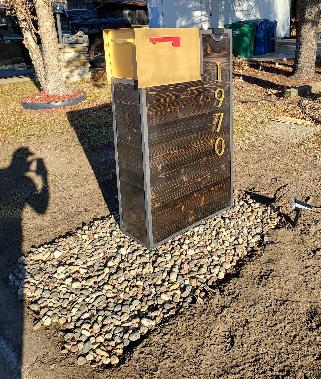 5’’ Floating House Number Modern House Numbers- zinc alloy Home Address Number with Exquisite Drawing Process-gold-Number 5