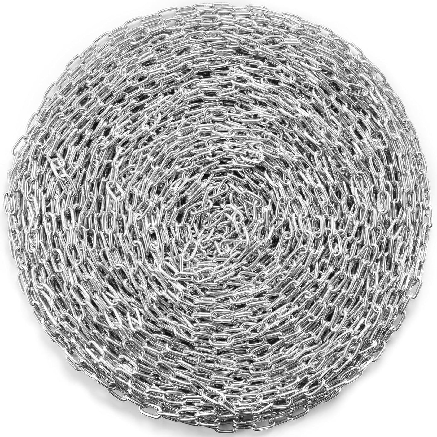 VEVOR Grade 30 Chain 3/16 Inch by 100Ft Length Grade 30 Proof Coil Chain Zinc Plated Grade 30 Chain for Towing Logging Agriculture and Guard Rails