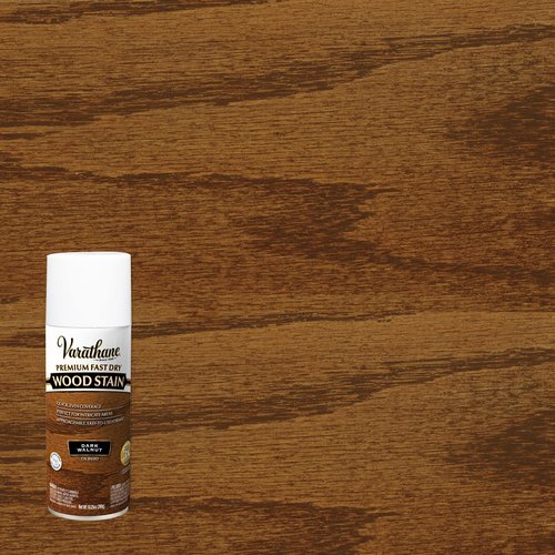Varathane Premium Fast Dry Wood Stain Spray, 10.25 oz, Dark Walnut