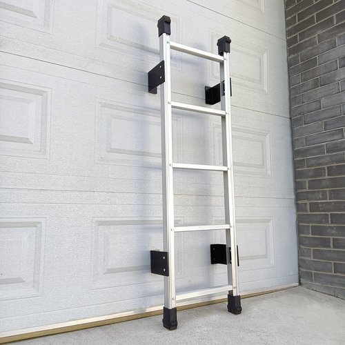 BIGalleons Basement Ladder 5 Rung, 54in H Aluminum Window Well Ladders, Fire Escape Ladder in Humid Environments with Load Capacity up to 500lbs Egress, Escape or Bunk Bed Laddering