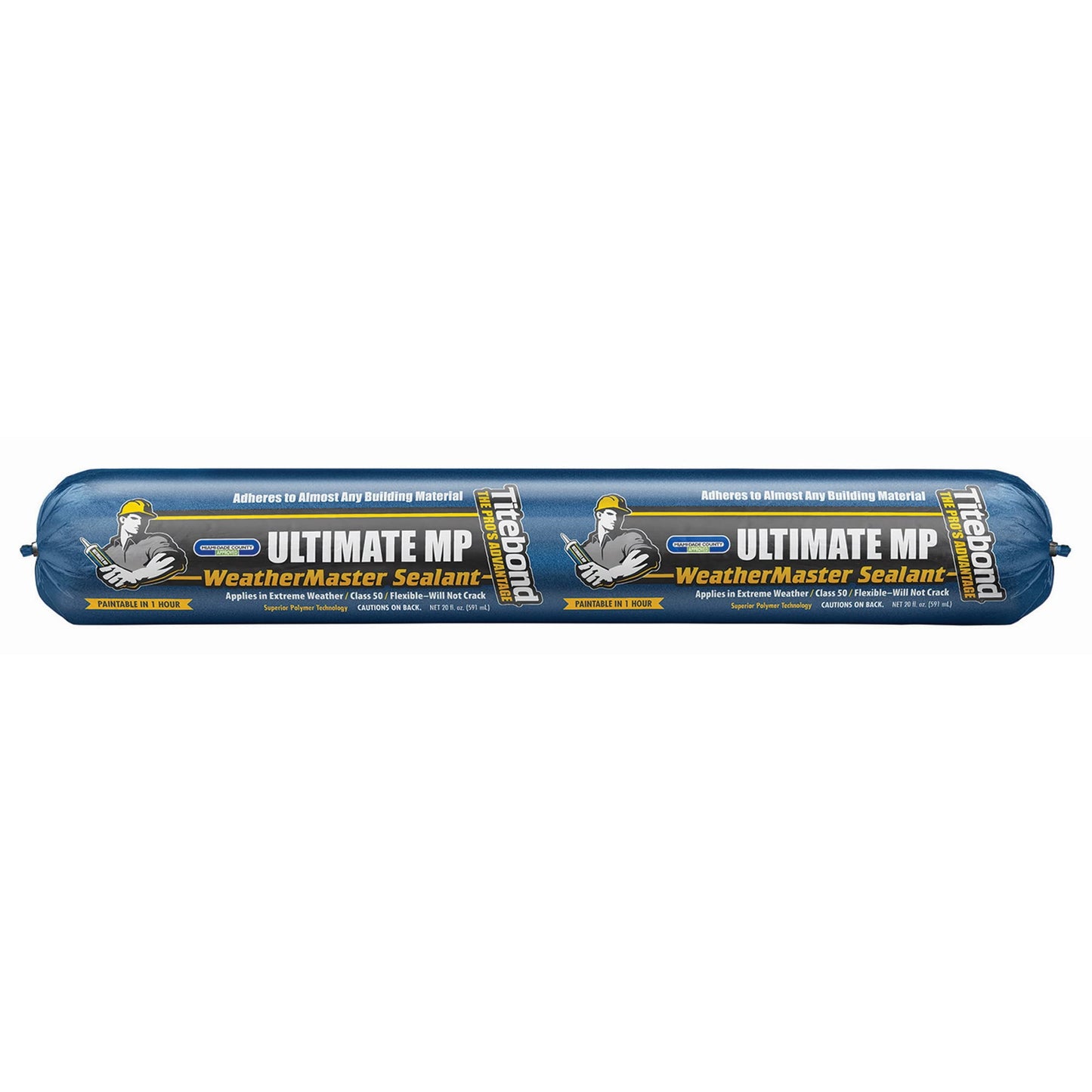 Titebond WeatherMaster Ultimate MP Sealant 71092-20 Oz. Sausage Pack - Black