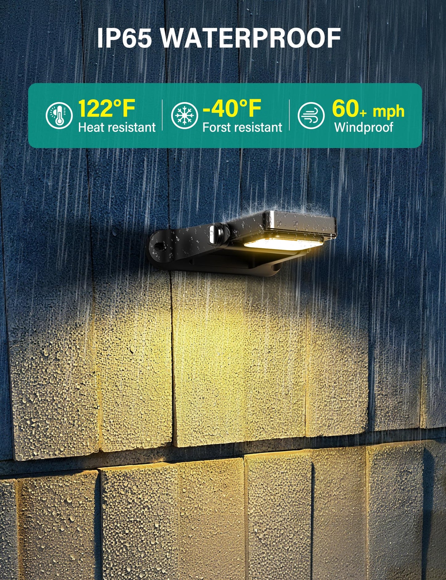 COXSENI 4 Pack Solar Wall Lights Outdoor with Remote Control, 200LM & Long Lasting Battery, 6 Color Modes, Warm/Cool White, RGB, IP65 Waterproof 360° Adjustable Angle for Fence Porch Step