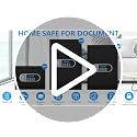 Aprxuvot 1.3 Cuft Fireproof Safe Box for Home Security, Water & Fire Resistant with Digital Lock & Alarm System