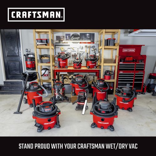 CRAFTSMAN CMXZVBE37413 2-1/2 in. Dusting Brush Wet Dry Vac Attachment, Industrial-Grade Shop Vacuum Accessory for Cleaning Stubborn Debris, Fits 2-1/2 in. Hose Diameter