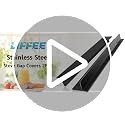LIFFEE Black 13.8"-27.5" Stainless Steel Stove Gap Covers, Retractable Gap Filler Kit