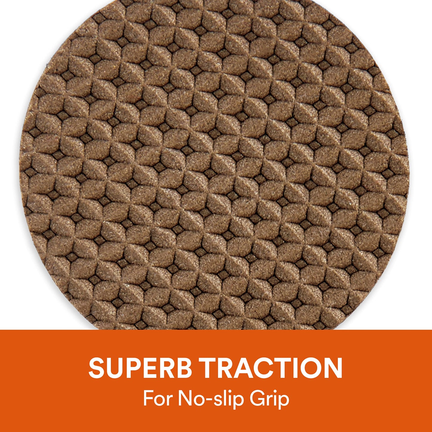 Scotch SP940 051141598079 Gripping Pads, 1.5', Brown, 8 Count