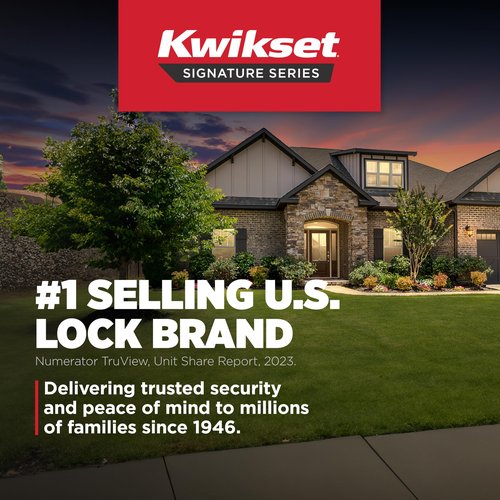 Kwikset Halifax Interior Privacy Door Handle with Lock, Door Lever For Bathroom and Bedroom, Matte Black Reversible Keyless Push Button Lock Door Lever, with Microban Protection, Square Rose