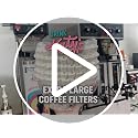 Katy's Xtra Large Coffee Filters (12.5in x 4.5in) 250-Count Commercial 1.5G/3G Brew