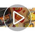 Golden Associate 9x9 Inch Silicone Air Fryer Liners, 2-Pack - Non-Stick Food-Grade Square Liners