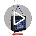ISOP Fire Evacuation Device for Pets up to 55 lb, Medium 19"x18"x10" - Emergency Fire Safety Tool for Pets
