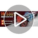 TEENO Red Cordless Angle Grinder Kit 19,500 RPM 3-Inch with Dual 16.8V Batteries & 6 Cutting Discs
