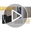 EverPlus Black Front Door Lock Reinforcement Security Latch Childproof