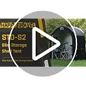 Happy Travel 7.3x2.7x6.1ft Waterproof Bicycle Storage Shed for 2 Bikes