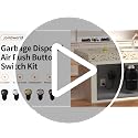 Joinfworld Waterproof Matte Black Garbage Disposal Air Switch Kit - Easy Install
