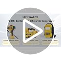 Standing Tire Inflator Air Compressor for Dewalt 20V Batteries - LIVOWALNY 160 PSI Cordless Electric Pump with Digital Pressure Gauge